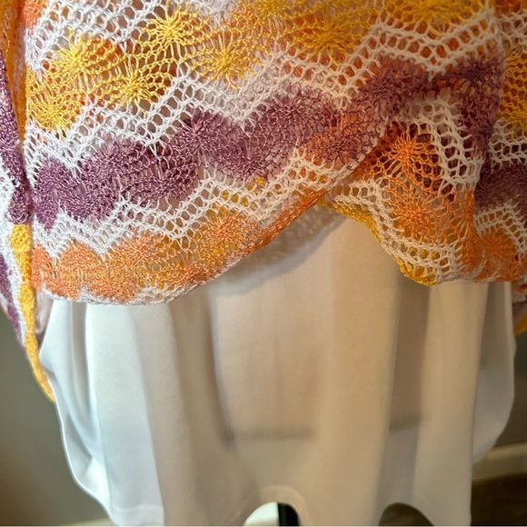 Alfred Dunner Crochet Knit Top Easter Colors Women’s 3X Fully Lined Perfect - Picture 5 of 5